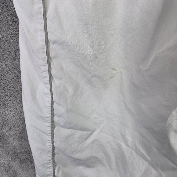 Mens Nike White Track Pants Side Zippers & Elastic Waistband Polyester Size XXL - Picture 7 of 12